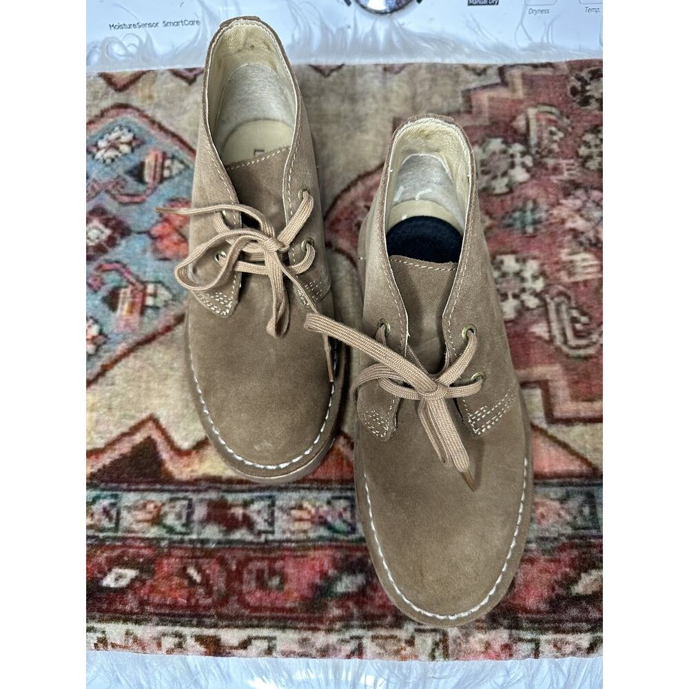 L.L Bean Stonington Tan Brown Suede Boots 7 Chukka EUC - Picture 3 of 7